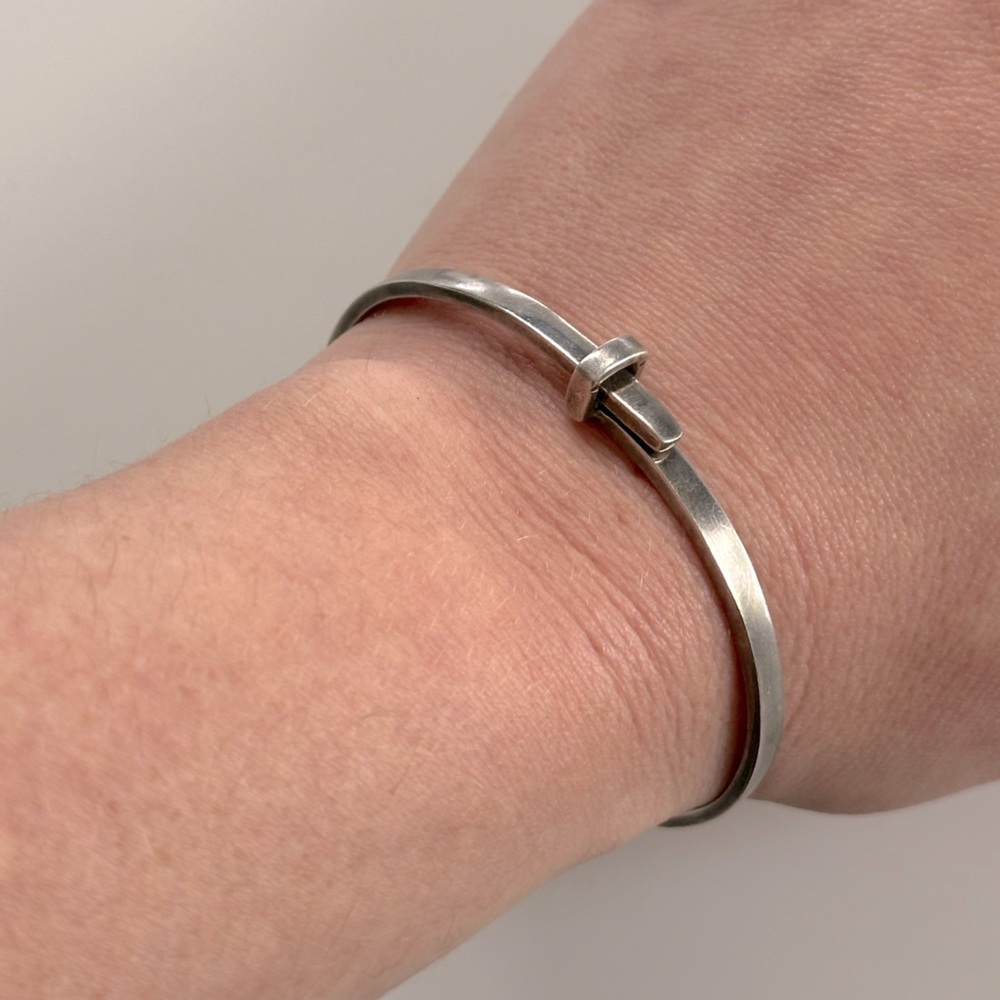 Vintage silver bangle bracelet
